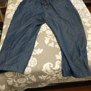 Ricki's Navy Blue Cotton-Lyocell Pants